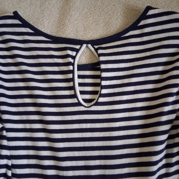 Bundle of Two Girl's Size Large Stripes & Florals Skater Style Casual Dresses - Picture 7 of 11